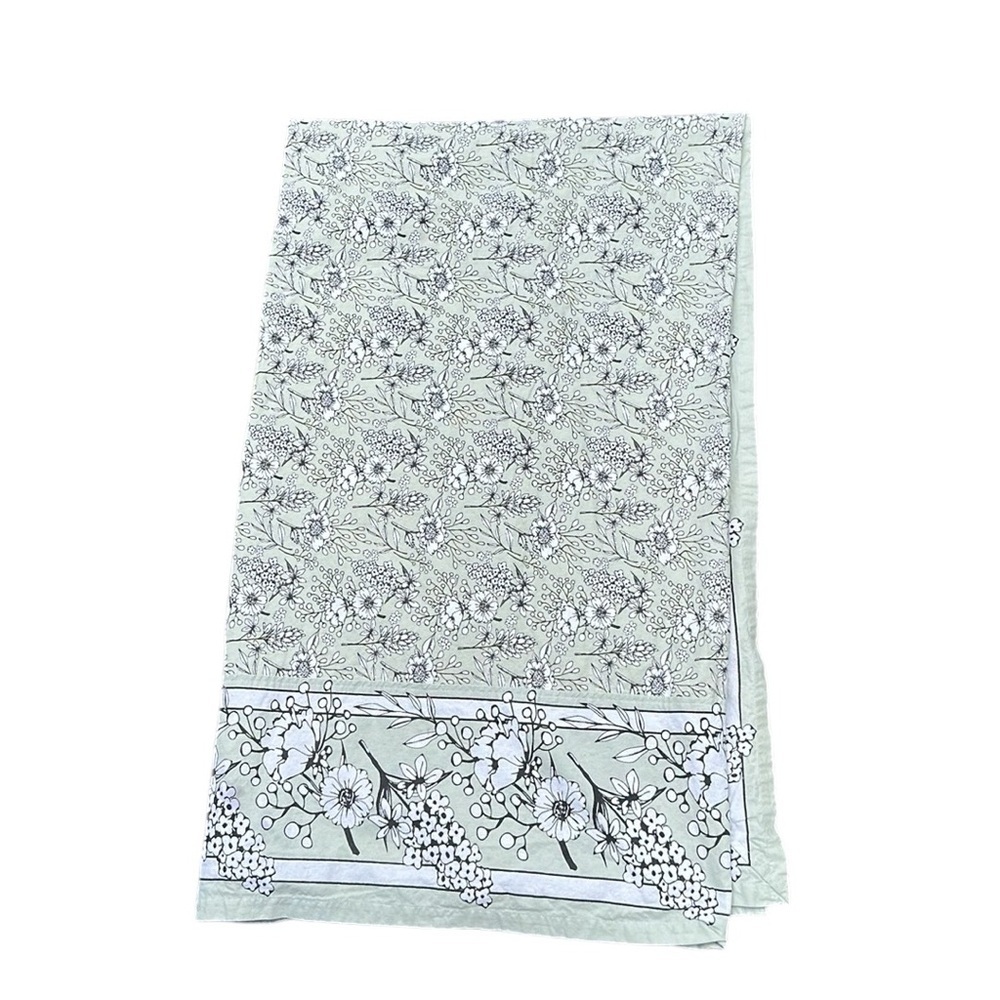 Mahogany Pale Green Floral Tablecloth Rectangle